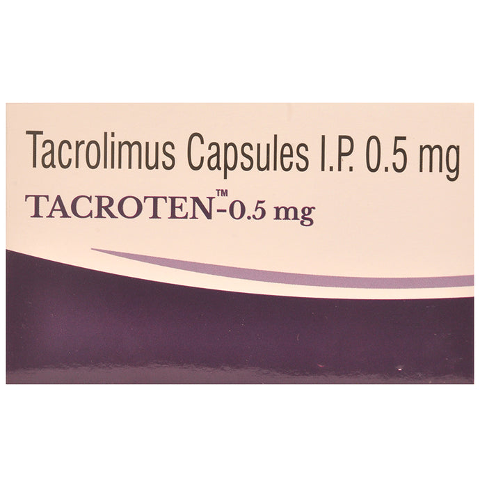 Tacroten 0.5mg Capsule
10 Capsule