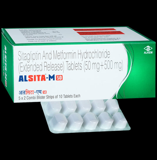 Alsita M 50mg/500mg Tablet ER
10 Tablet ER