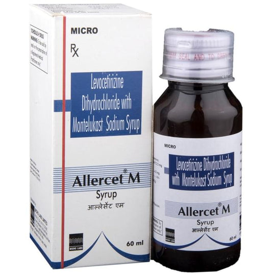 Allercet-M Syrup
60 ml Syrup